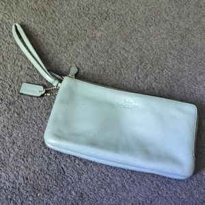 Coach wallet in cornflower blue